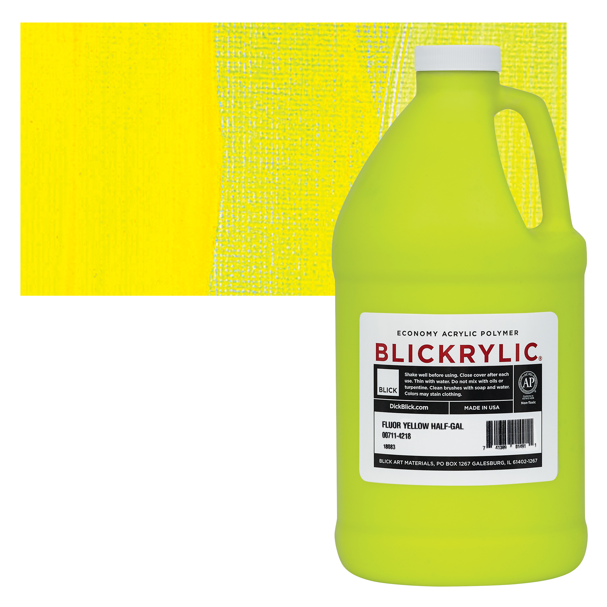 Blickrylic Student Acrylics - Titanium White, Half Gallon