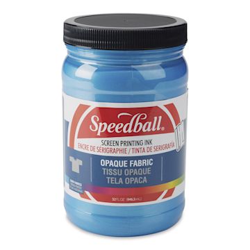 Open in modal - Speedball Fabric Screen Printing Ink - Blue Topaz (Opaque), 32 oz, Jar