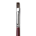 Da Vinci Black Sable Brush - Bright, Long Handle, Size 6
