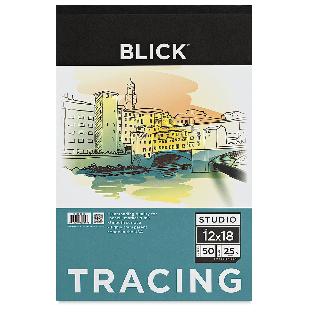 Blick Studio Tracing Paper Pad - 19 inch x 24 inch, 50 Sheets, Other