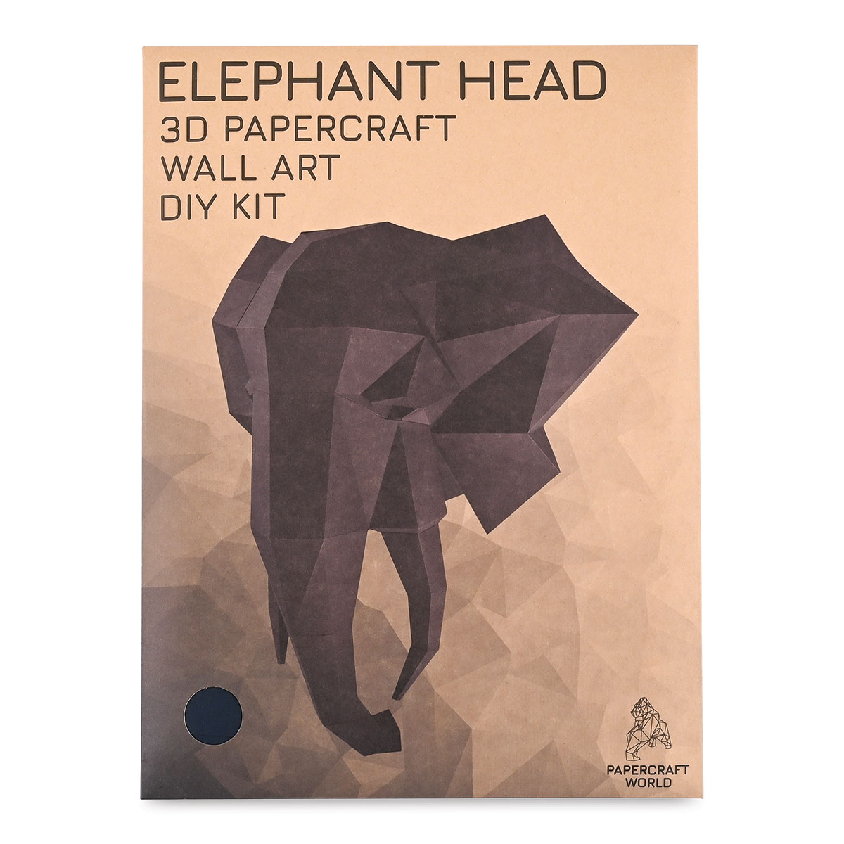 papercraft world 3d papercraft wall art elephant head