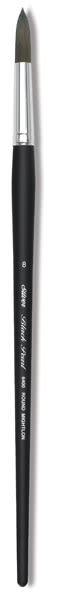 Silver Brush Black Pearl Brush - Round, Long Handle, Size 8
