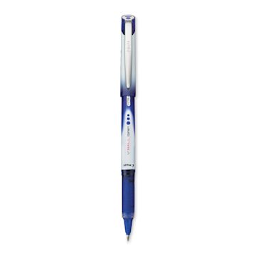 Open in modal - Pilot V-Ball Grip Roller Ball Pen - 0.5 mm, Blue with cap off