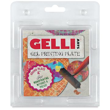 Open in modal - Gelli Arts Printing Plate - 4", Round - front of packaging