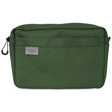 Open in modal - Delfonics Water Repellent Inner Carrying Case - Dark Green, 7.25" x 10.5" x 2.56", front