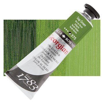 Open in modal - Daler-Rowney Georgian Oil Color - Sap Green, 38 ml tube and swatch