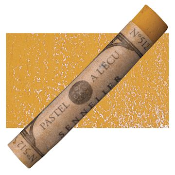 Open in modal - Sennelier Soft Pastel - Raw Sienna 512 pastel and swatch