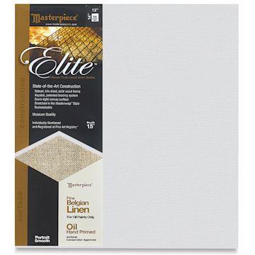 Open in modal - Masterpiece Elite Portrait Smooth Canvas - 12" x 14", Oil Primed