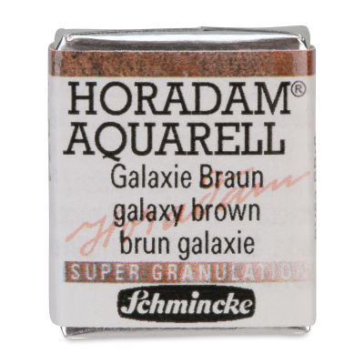 Schmincke Horadam Aquarell Artist Watercolor - Galaxy Brown, Supergranulation, Half Pan with Swatch