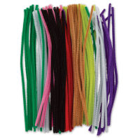 Essentials Chenille Stems - Black - 6mm - 25 Piece