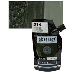 Sennelier Abstract Acrylic - Burnt Earth Green, 120 ml pouch