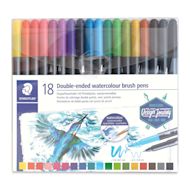 Staedtler Double-Ended Watercolor Brush Pen Sets