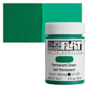 Golden SoFlat Matte Acrylic Paint - Permanent Green, 59 ml, Jar