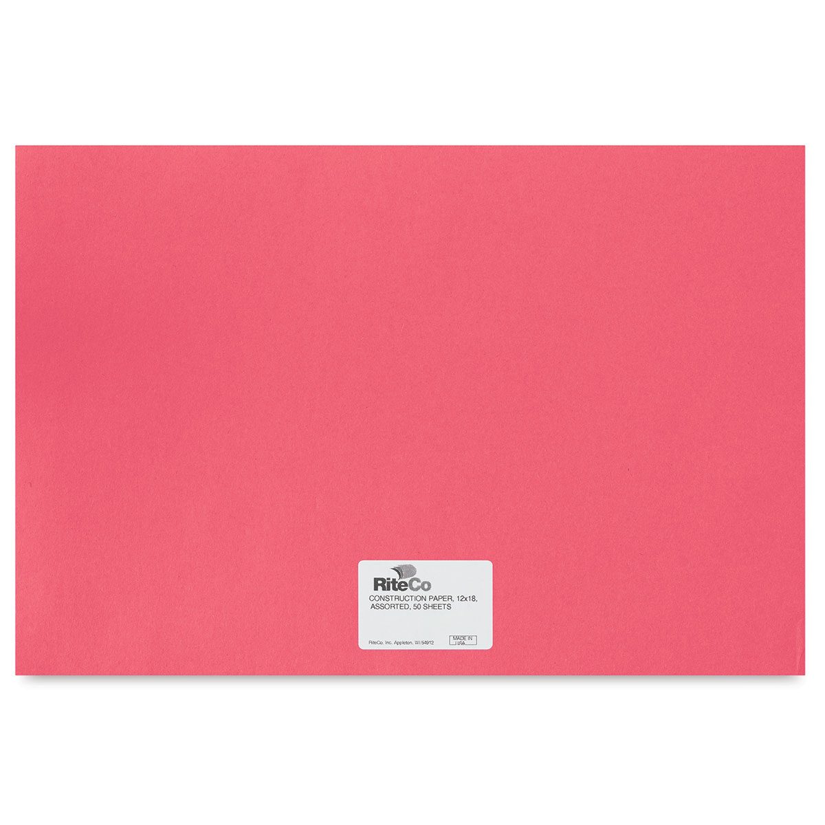 Riteco Construction Paper - Assorted Colors, 12 x 18, 50 Sheets