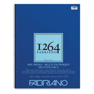 Fabriano 1264 Mixed Media Paper Pad - 24" x 18", 110 lb, 30 Sheets