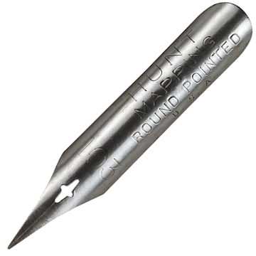 Open in modal - Speedball Hunt Fine Point Pen Nib - #103 Mapping Round Pointed, single nib