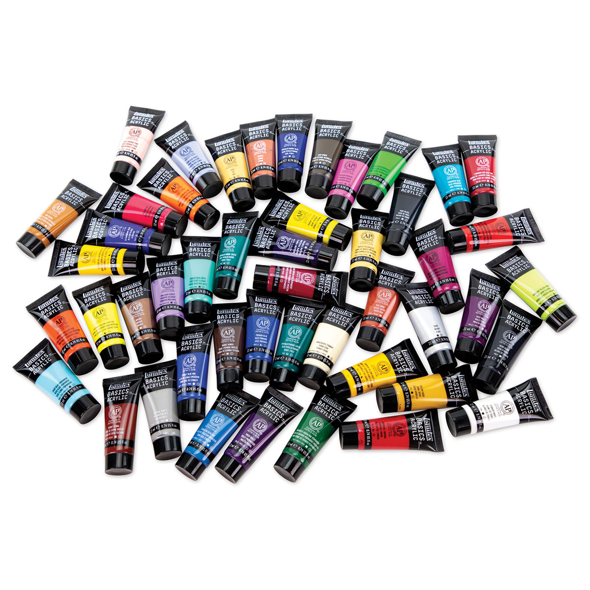 Liquitex Basics Acrylic Set - Set of 48, 0.74 oz Tubes | BLICK Art