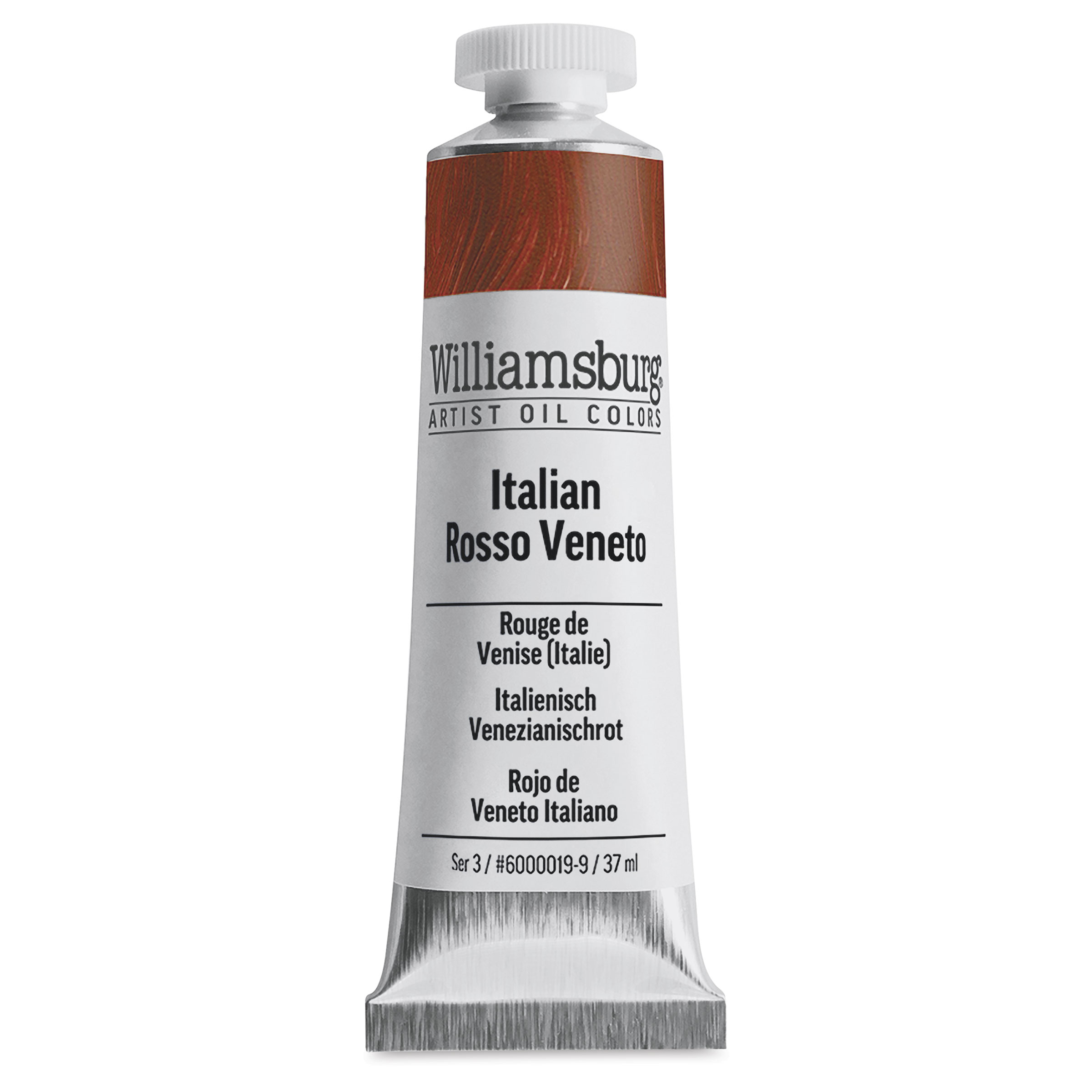 ★廃盤　ウィリアムズソノマ　イタリア製ハンドペイント　TOURNESOL Williamsburg Handmade Oil Paint - Italian Rosso Veneto, 37 ml tube