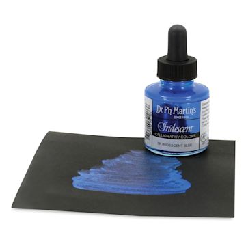 Open in modal - Dr. Ph. Martin's Iridescent Calligraphy Ink - Blue, 1 oz