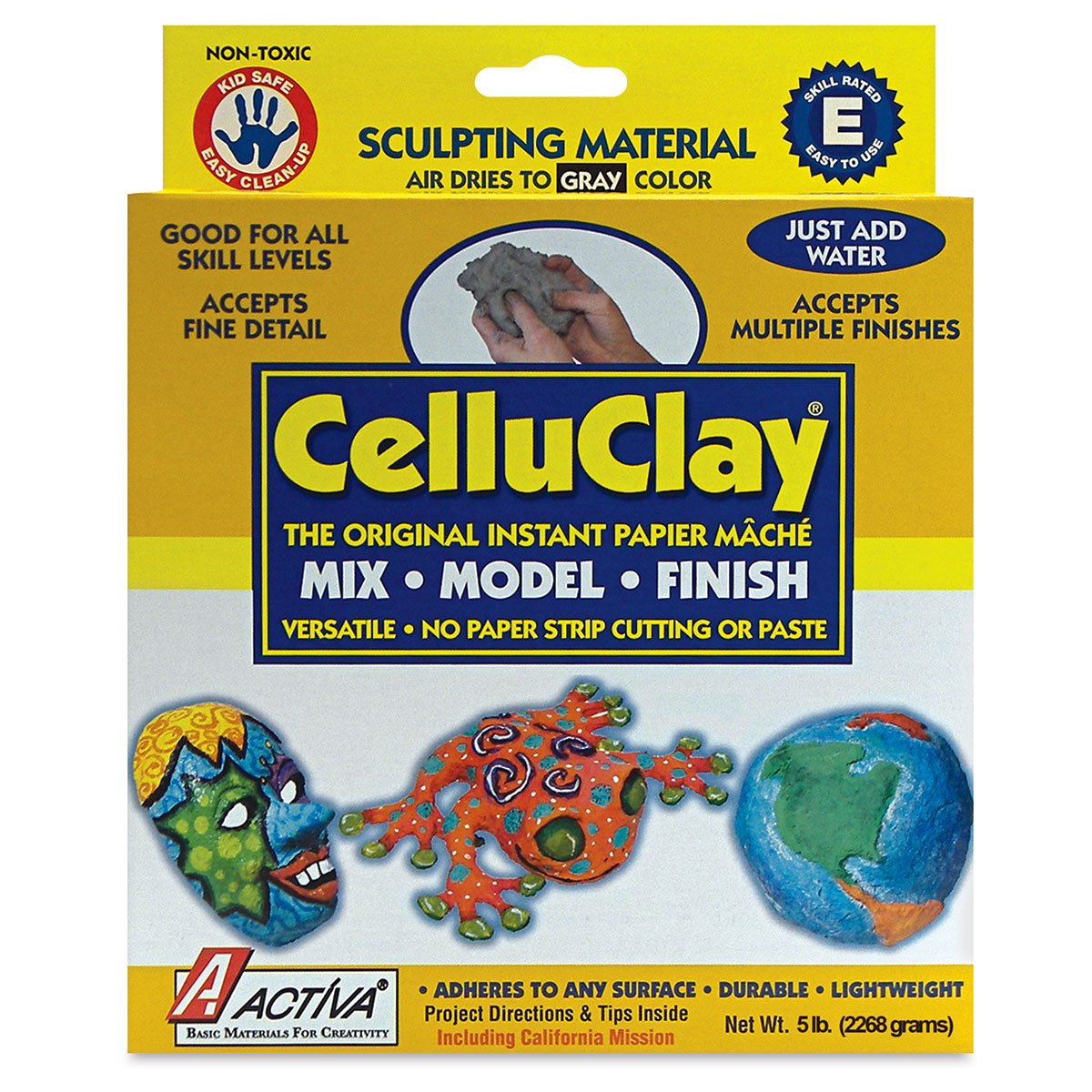 CelluClay 3600 Activa Quik Sculpt Starter Paper Mache Kit, 1 - Fry's Food  Stores