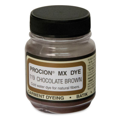 Jacquard Procion MX Fiber Reactive Cold Water Dye - Chocolate Brown, 2/3 oz jar