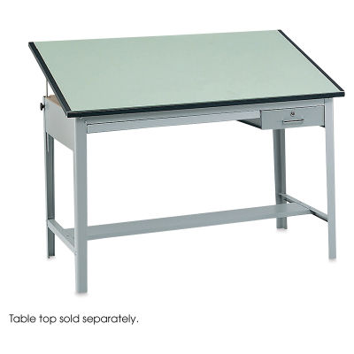 Safco Professional Drafting Table - Gray, Base Only