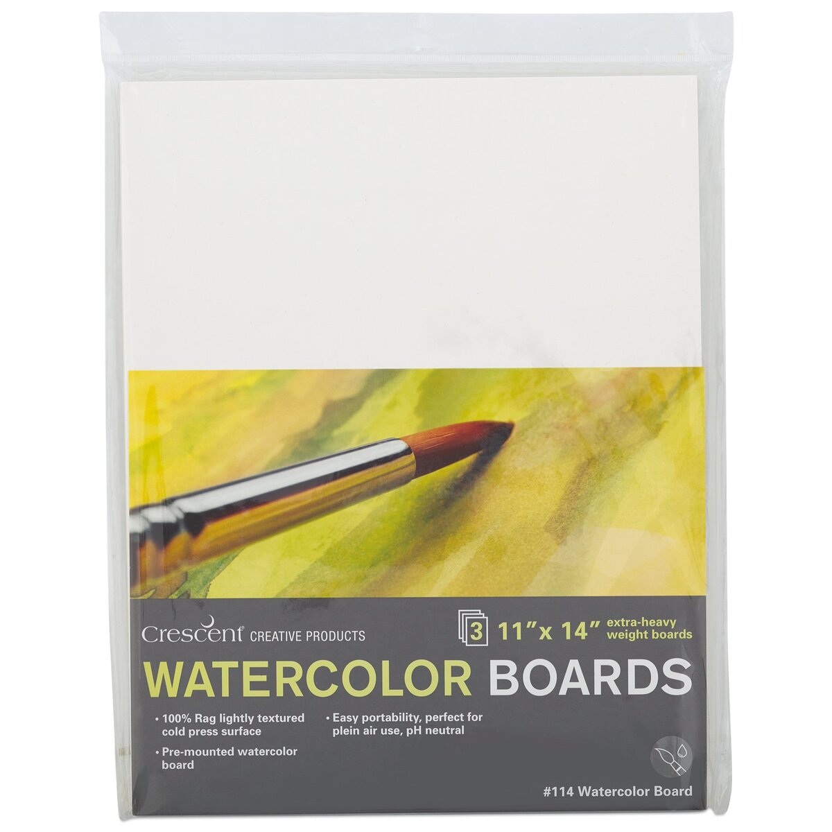 Crescent Watercolor Board, 140 lb. Cold-Press - Rough, 15 x 20