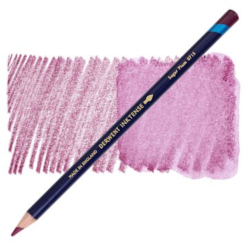 Open in modal - Derwent Inktense Pencil - Sugar Plum, swatch and pencil