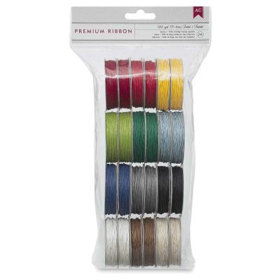 American Crafts Hemp Basics Ribbon - Assorted Colors, Set of 24