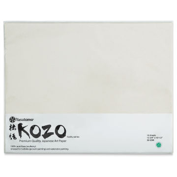 Yasutomo Kozo Paper - Pkg of 10 Sheets (front of package)