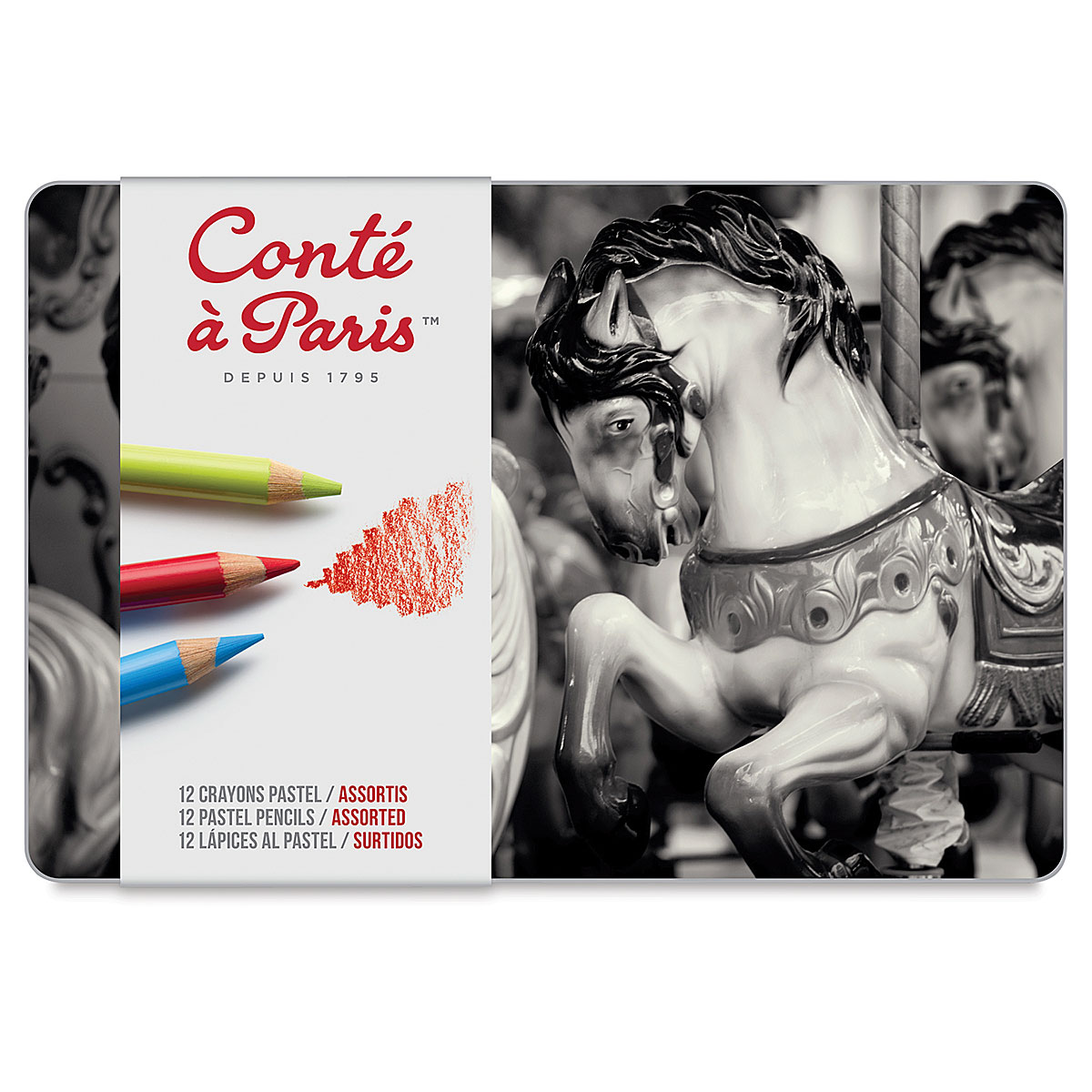 Conté à Paris Pastel Pencils - Portrait Colors, Set of 6
