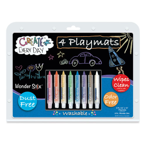 Magic Stix Triangular Markers, 12 Pack