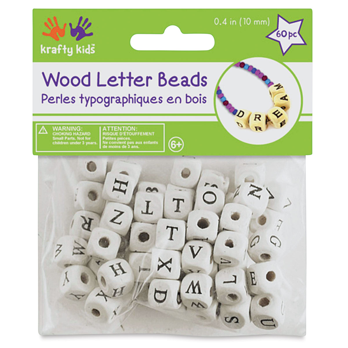 Krafty Kids Wood Alphabet Beads