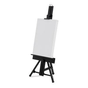 Aluminum Tabletop Easel  Right Angle with Canvas