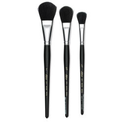 Silver Brush Black Goat Silver Mop Brushes - Oval, Short Handle