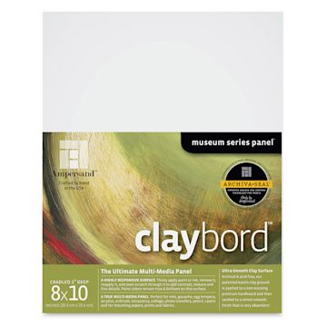 Open in modal - Ampersand Claybord - 8'' x 10'', 2'' Deep Cradled