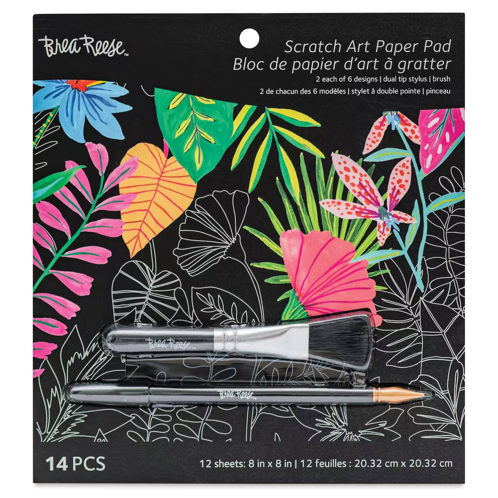 Brea Reese™ Josie Lewis Geometric Scratch Art Paper Pad