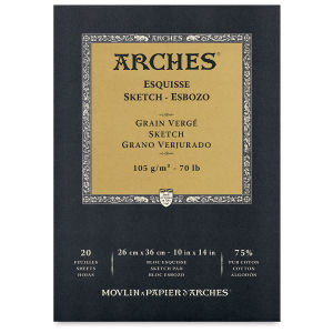 Arches Sketch Pad - 10" x 14", White, 20 Sheets