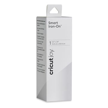 Open in modal - Cricut Joy Smart Iron-On - White, 5-1/2" x 24", Roll (In packaging)