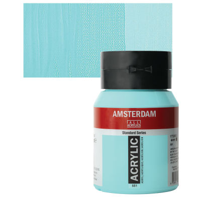 Amsterdam Standard Series Acrylic Paint - Sky Blue Light, 500 ml, Bottle with Swatch