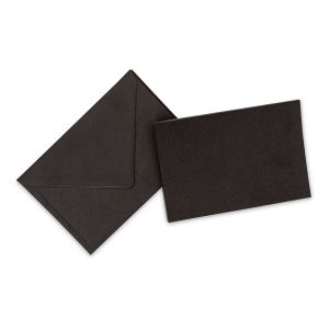 Original Crown Mill Large Flat Cards - Black, Pkg of 25