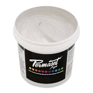 Open in modal - Permaset Aqua Fabric Ink - Pearl White, Liter