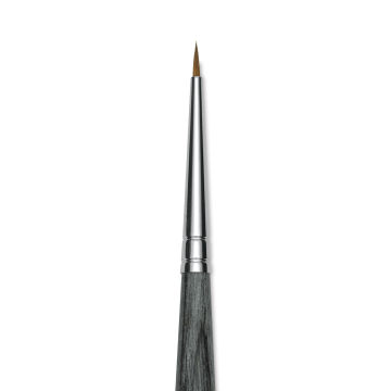 Da Vinci Colineo Synthetic Kolinsky Sable Brush - Round, Size 5/0, Short Handle (close-up)