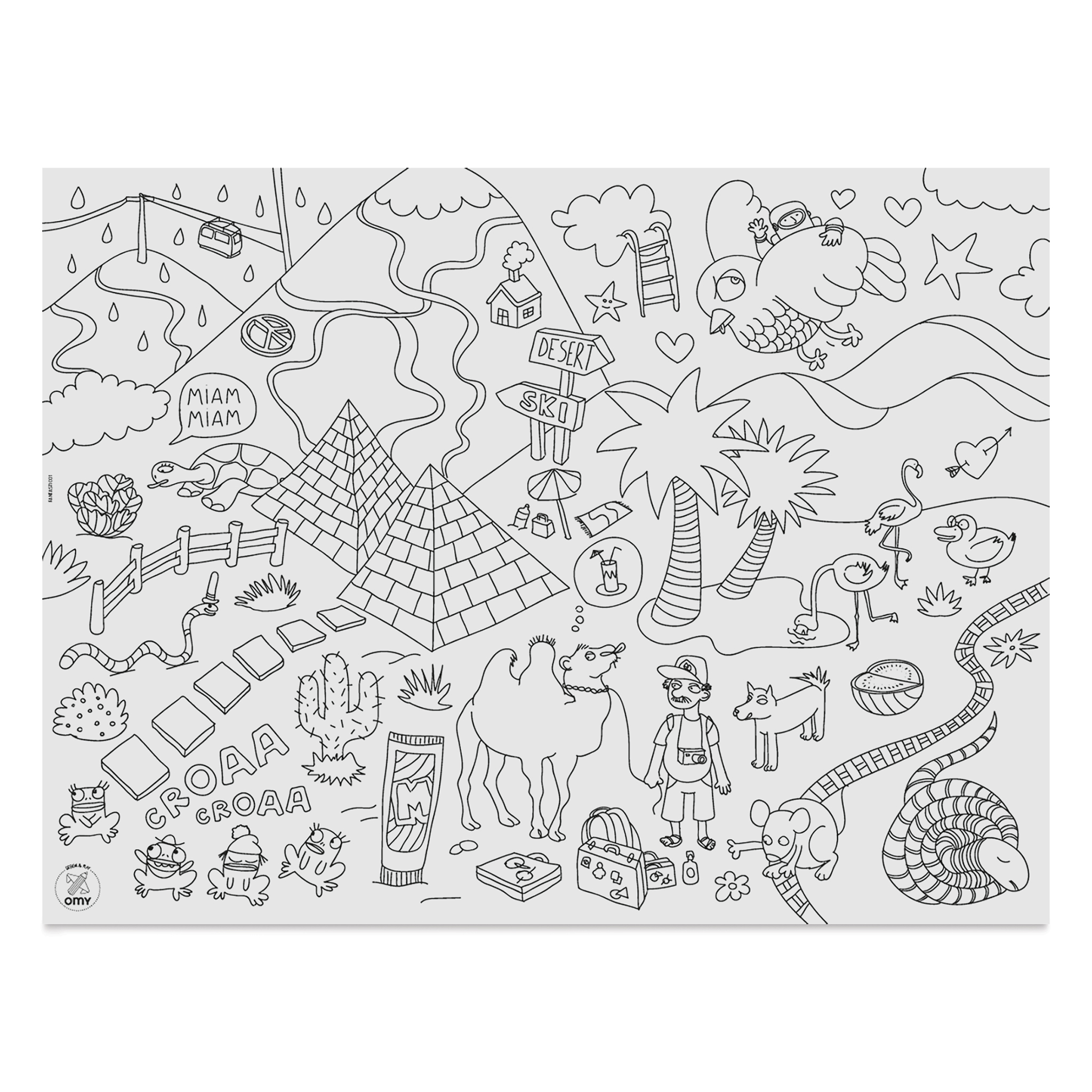 OMY Atlas Giant Coloring Poster