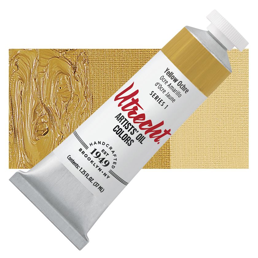 Utrecht Artists' Oil Paint Yellow Ochre, 37 ml tube BLICK Art Materials