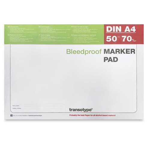 Transotype Bleedproof Marker Pad - 8-1/2