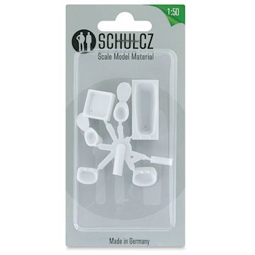 Open in modal - Schulcz Scale Model Furniture Set - Bathroom, 1:50, 1/4" (front of package)