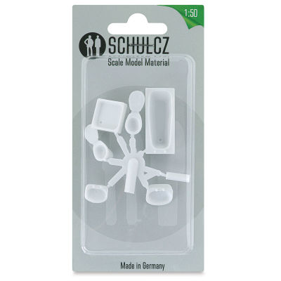 Schulcz Scale Model Furniture Set - Bathroom, 1:50, 1/4" (front of package)