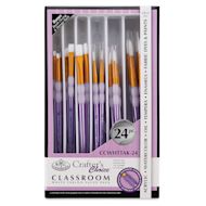 Royal & Langnickel Crafter's Choice White Taklon Brush Value Packs