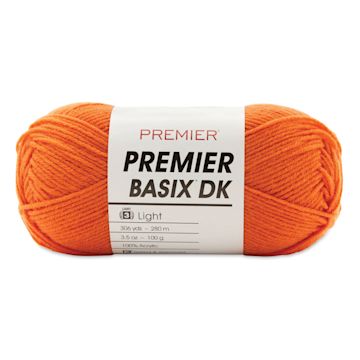 Open in modal - Premier Yarn Basix DK Yarn - Orange, 306 yards